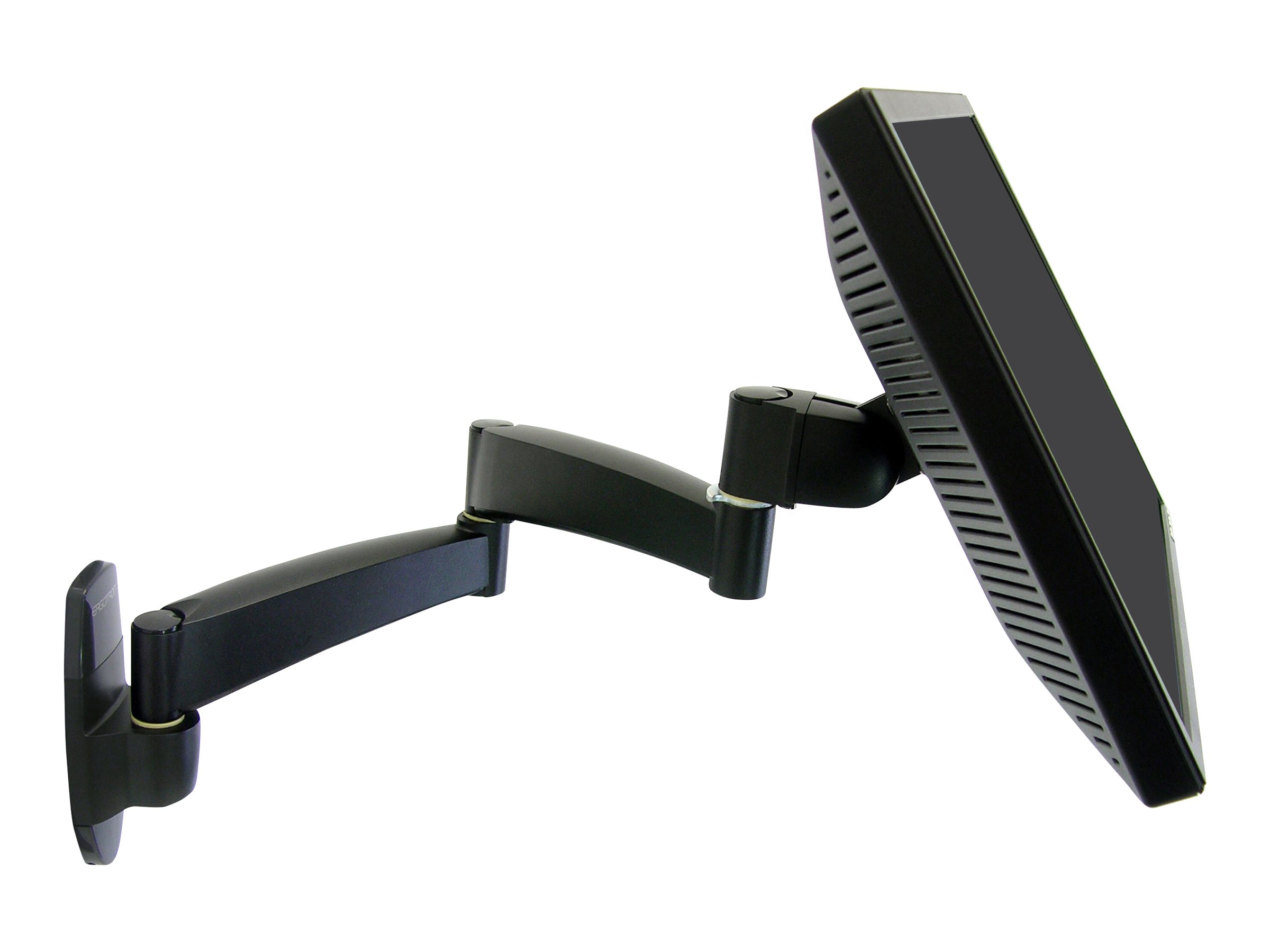 Ergotron 200 Series - Kit de montage (bras mural) - pour moniteur - acier - noir - Taille d'écran : jusqu'à 32 pouces - montable sur mur - 45-234-200 - Montages pour TV et moniteur