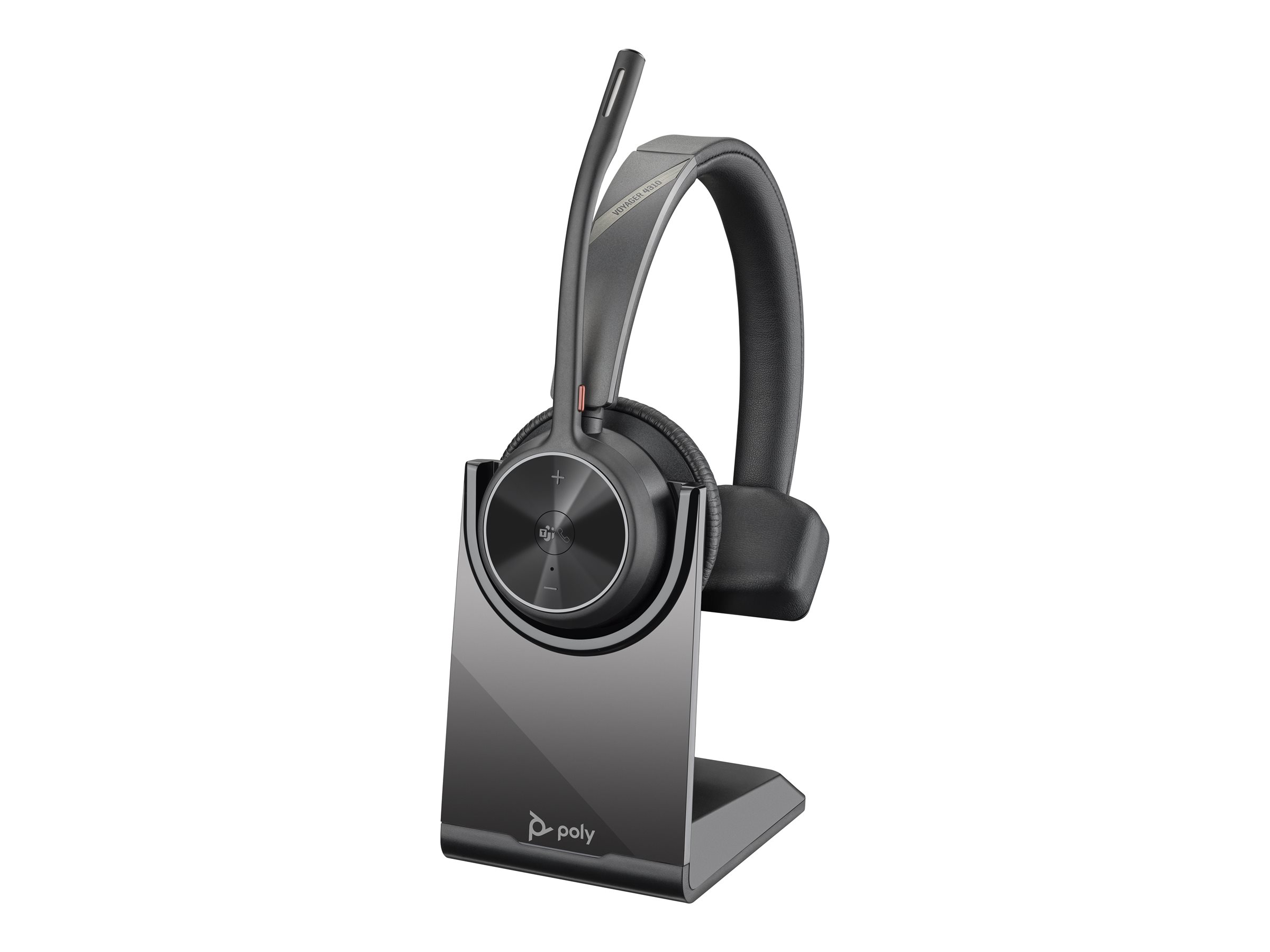 Poly Voyager 4310 - Voyager 4300 UC series - micro-casque - sur-oreille - Bluetooth - sans fil, filaire - USB-C - noir - Certifié pour Microsoft Teams - 77Y95AA - Écouteurs