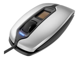 CHERRY MC4900 - Souris - droitiers et gauchers - optique - 3 boutons - filaire - USB - argent/noir - JM-A4900 - Souris