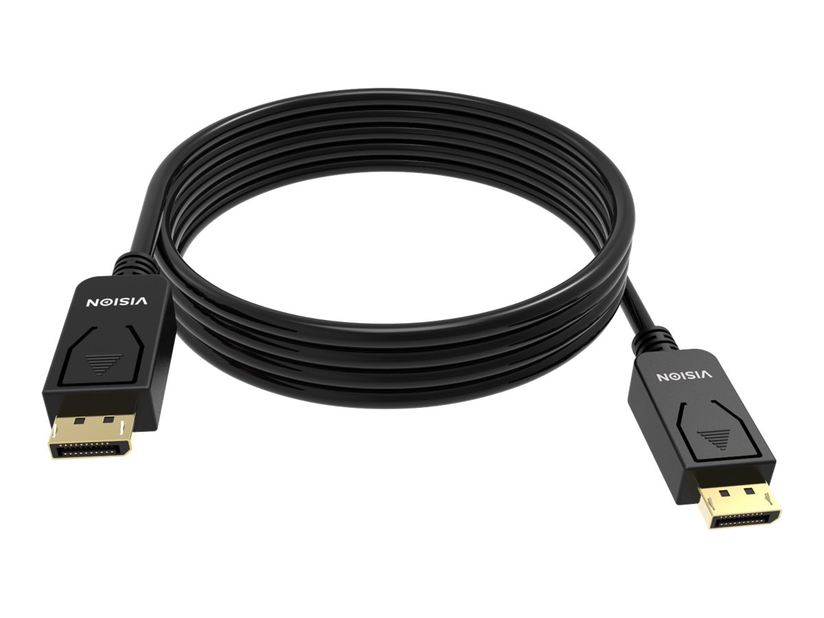 Vision Professional - Câble DisplayPort - DisplayPort (M) pour DisplayPort (M) - 3 m - support 4K - noir - TC 3MDP/BL - Câbles vidéo