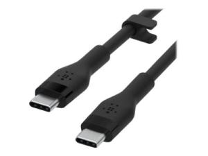 Belkin BOOST CHARGE - Câble USB - 24 pin USB-C (M) pour 24 pin USB-C (M) - 3 m - noir - CAB009BT3MBK - Câbles USB