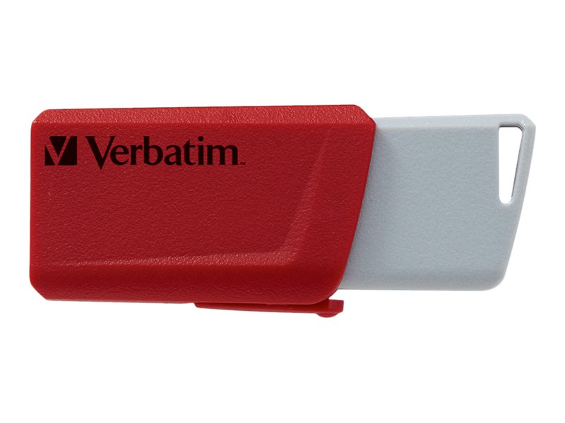 Verbatim Store 'n' Click - Clé USB - 32 Go - USB 3.2 Gen 1 - bleu, rouge (pack de 2) - 49308 - Lecteurs flash