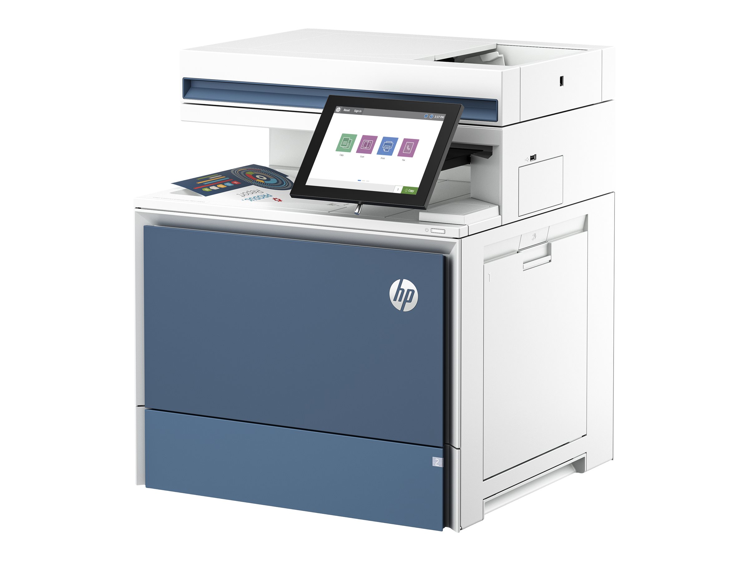 HP Color LaserJet Enterprise MFP 5800dn - Imprimante multifonctions - couleur - laser - Legal (216 x 356 mm) (original) - A4/Legal (support) - jusqu'à 43 ppm (copie) - jusqu'à 43 ppm (impression) - 650 feuilles - Gigabit LAN, USB 3.0, hôte USB 3.0, hôte USB 2.0 - 6QN29A#B19 - Imprimantes multifonctions