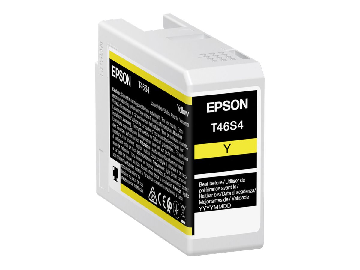 Epson T46S4 - 25 ml - jaune - original - cartouche d'encre - pour SureColor P706, SC-P700, SC-P700 Mirage Bundling - C13T46S400 - Cartouches d'encre Epson