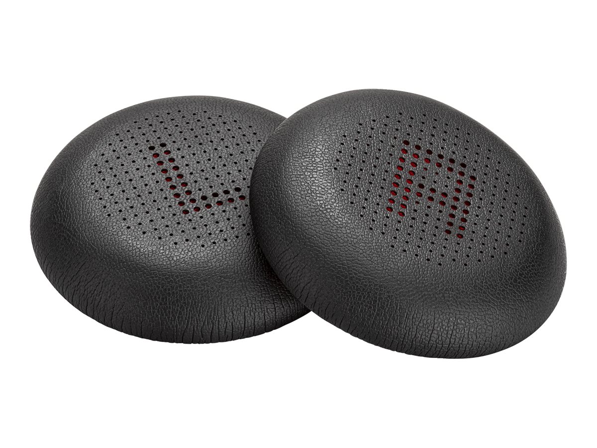 Poly - Coussinet pour casque Bluetooth - similicuir (pack de 2) - pour Poly Voyager 4300 UC Series - 783R5AA - Accessoires pour écouteurs