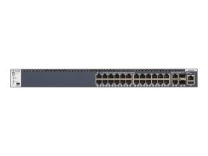 NETGEAR M4300-28G - Commutateur - C3 - Géré - 2 x 10/100/1000/10000 + 2 x 10 Gigabit SFP+ + 24 x 10/100/1000 - flux d'air de l'avant vers l'arrière - Montable sur rack - GSM4328S-100NES - Commutateurs gérés