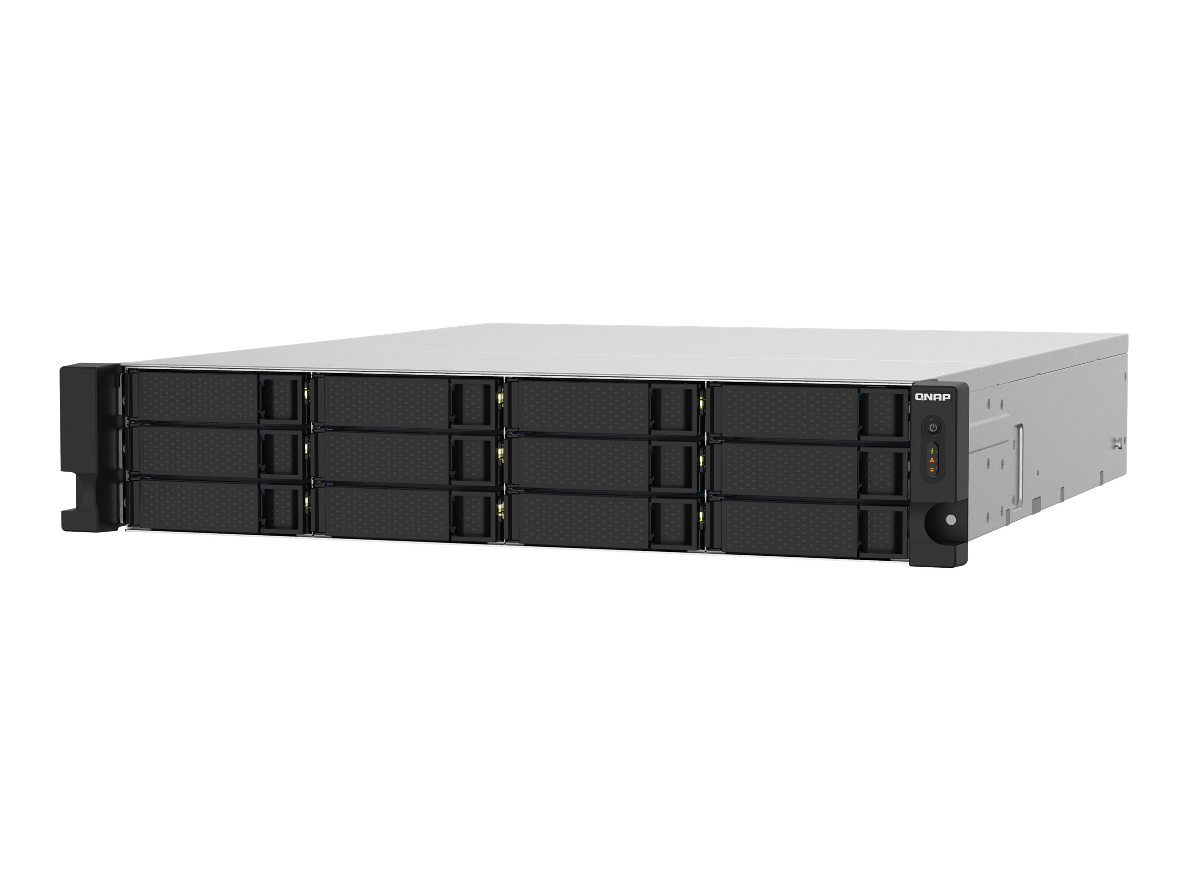 QNAP TS-1232PXU-RP - Serveur NAS - 12 Baies - rack-montable - SATA 6Gb/s - RAID RAID 0, 1, 5, 6, 10, 50, JBOD, 60 - RAM 4 Go - Gigabit Ethernet / 2.5 Gigabit Ethernet / 10 Gigabit Ethernet - iSCSI support - 2U - TS-1232PXU-RP-4G - NAS