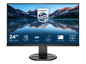 Philips B Line 243B9 - Écran LED - 24" (24" visualisable) - 1920 x 1080 Full HD (1080p) @ 75 Hz - IPS - 250 cd/m² - 1000:1 - 4 ms - HDMI, VGA, DisplayPort, USB-C - haut-parleurs - texture noire - 243B9/00 - Écrans d'ordinateur