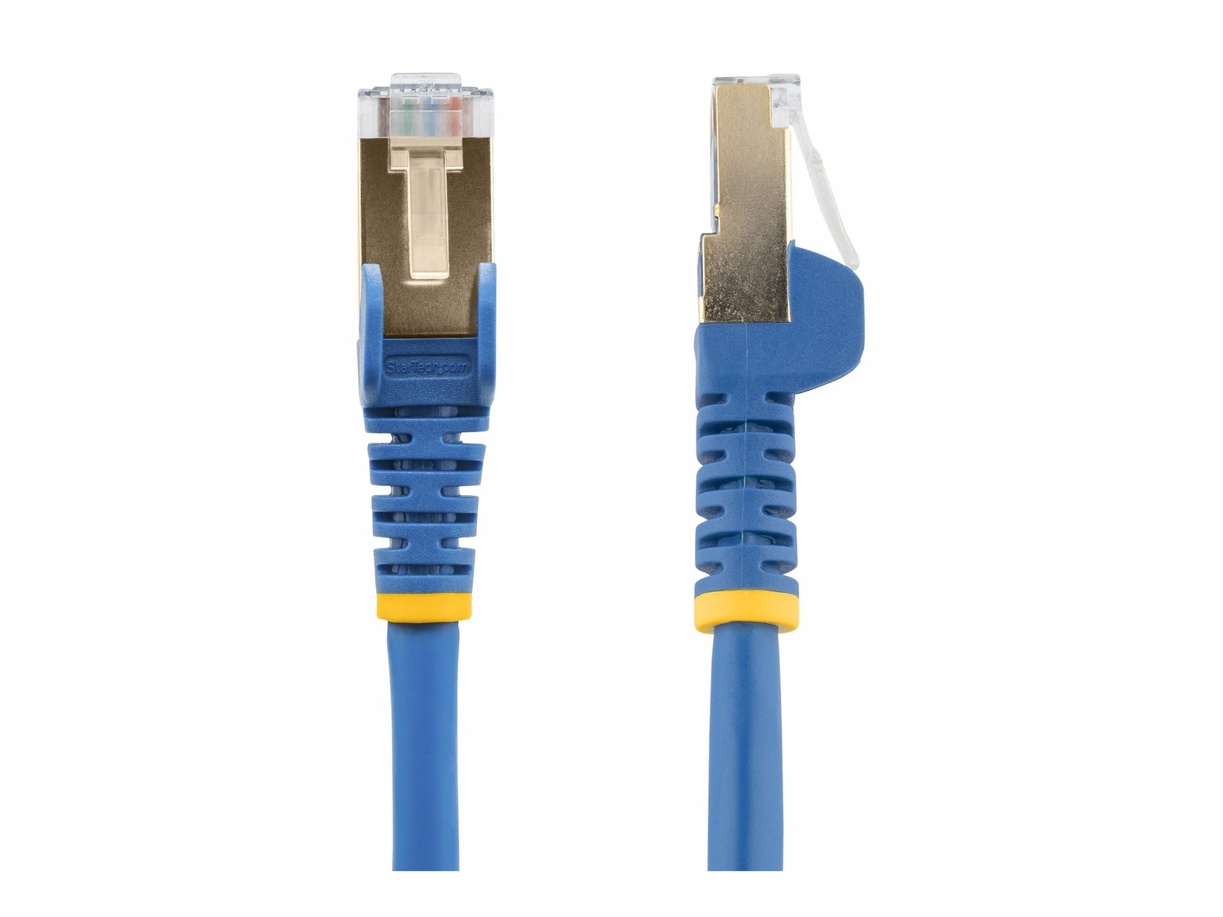 StarTech.com Cable reseau Ethernet RJ45 Cat6 de 10 m - Cordon de brassage blinde Cat 6 STP sans crochet - Fil Gigabit bleu (6ASPAT10MBL) - Cordon de raccordement - RJ-45 (M) pour RJ-45 (M) - 10 m - STP - CAT 6a - moulé, sans crochet - bleu - 6ASPAT10MBL - Câbles à paire torsadée