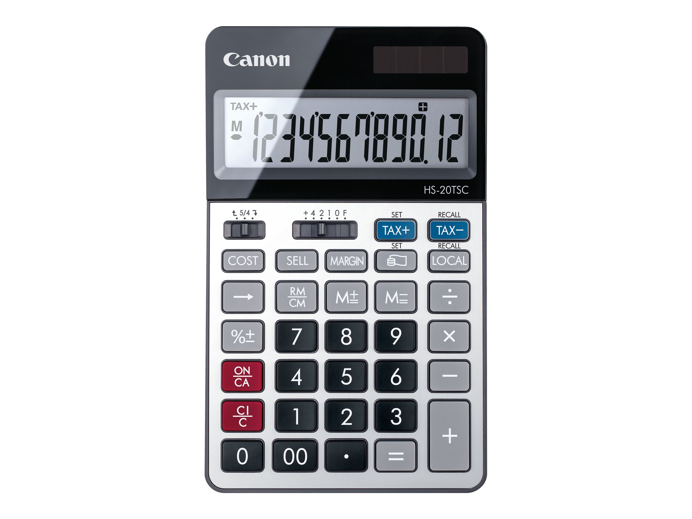 Canon HS-20TSC - Calculatrice de bureau - 12 chiffres - panneau solaire, pile - 2469C002 - Calculatrices