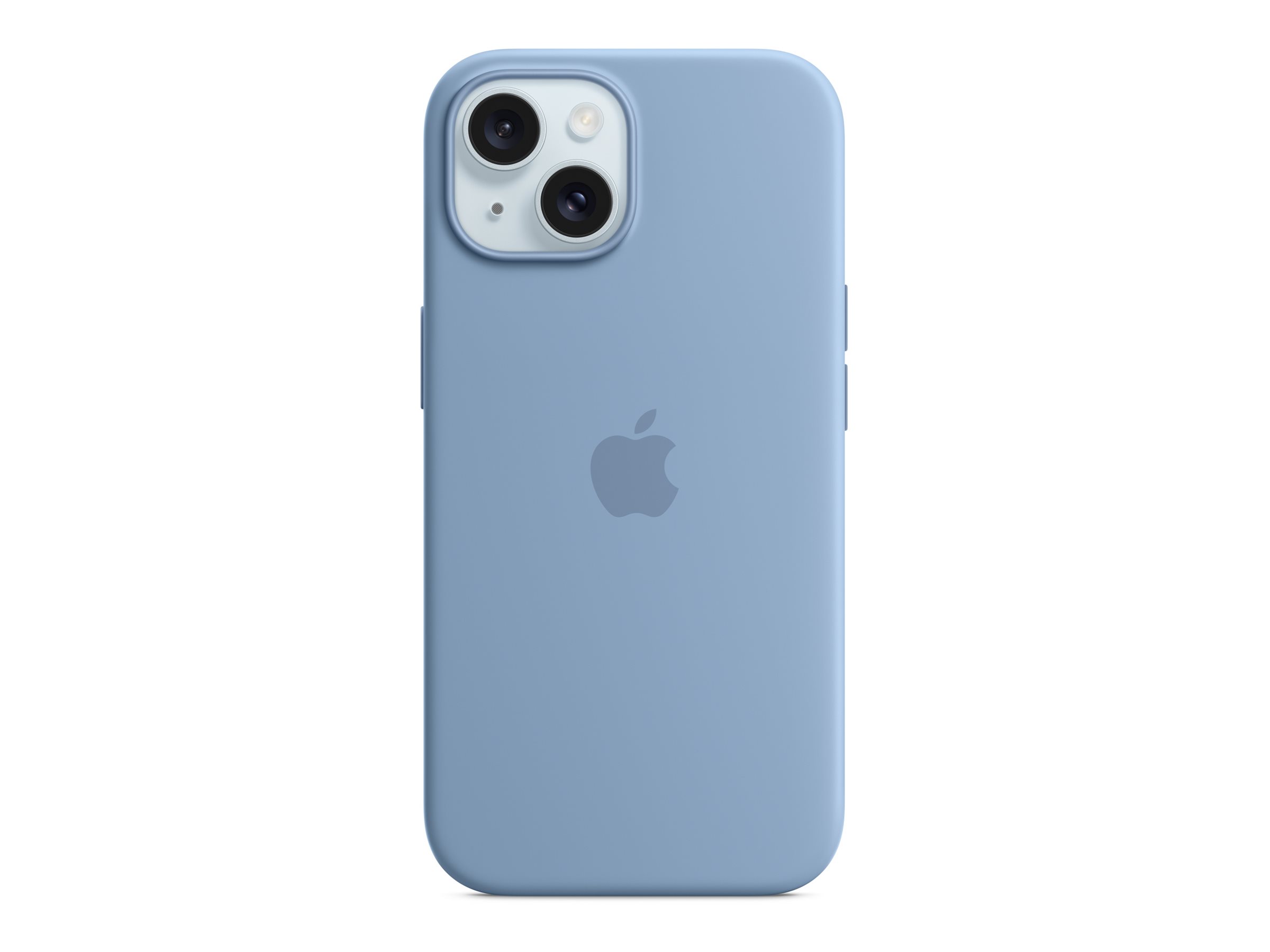 Apple - Coque de protection pour téléphone portable - compatibilité avec MagSafe - silicone - bleu hivernal - pour iPhone 15 - MT0Y3ZM/A - Coques et étuis pour téléphone portable