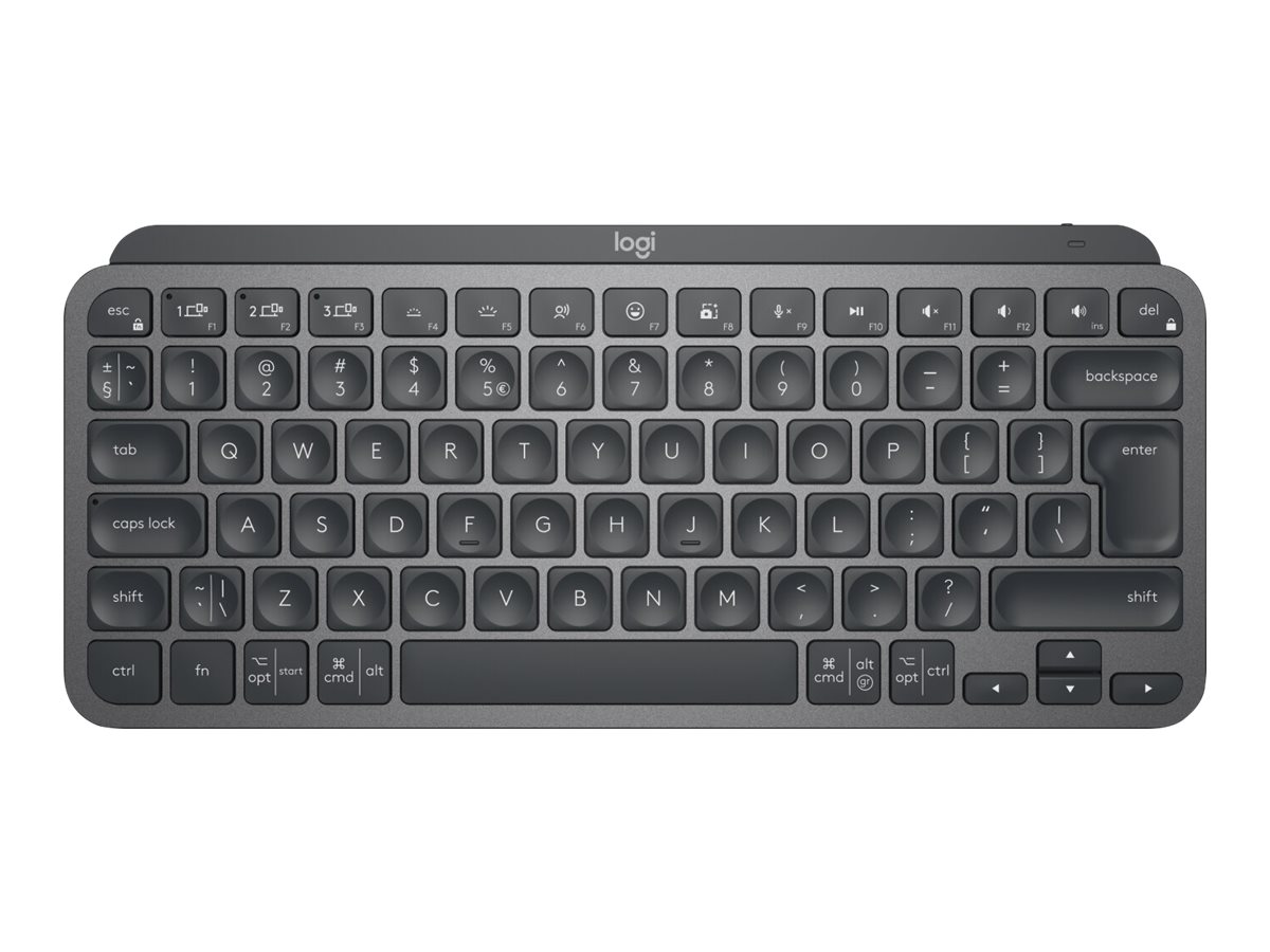 Logitech MX Keys Mini Combo for Business - Ensemble clavier et souris - rétroéclairé - sans fil - Bluetooth LE - AZERTY - Français - graphite - 920-011055 - Claviers