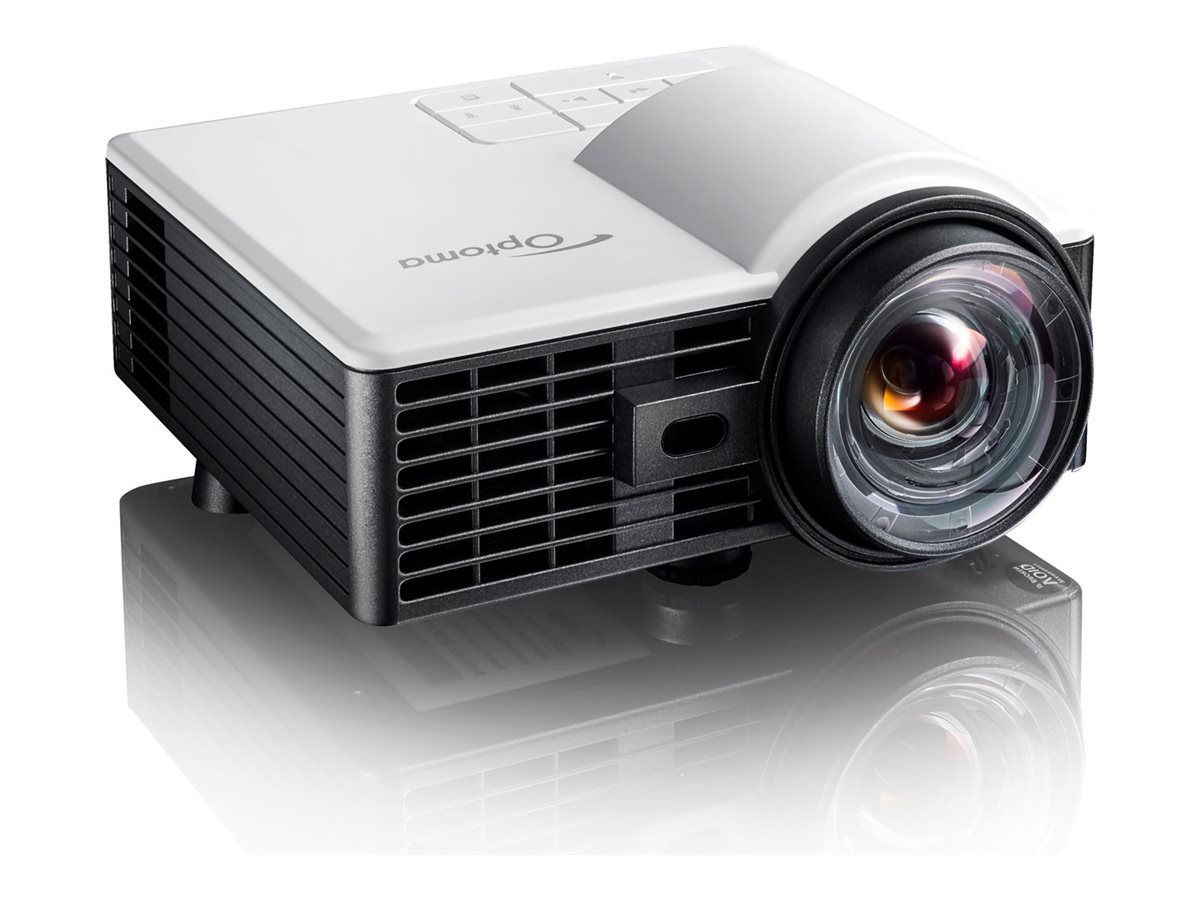 Optoma ML1050STi - Projecteur DLP - LED - 3D - 1000 lumens - WXGA (1280 x 800) - 16:10 - 720p - objectif fixe à focale courte - blanc, gris - E9PP7MC01EZ1 - Projecteurs courte portée