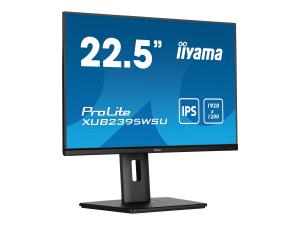 iiyama ProLite XUB2395WSU-B5 - Écran LED - 23" (22.5" visualisable) - 1920 x 1200 WUXGA @ 75 Hz - IPS - 250 cd/m² - 1000:1 - 4 ms - HDMI, VGA, DisplayPort - haut-parleurs - noir, mat - XUB2395WSU-B5 - Écrans d'ordinateur