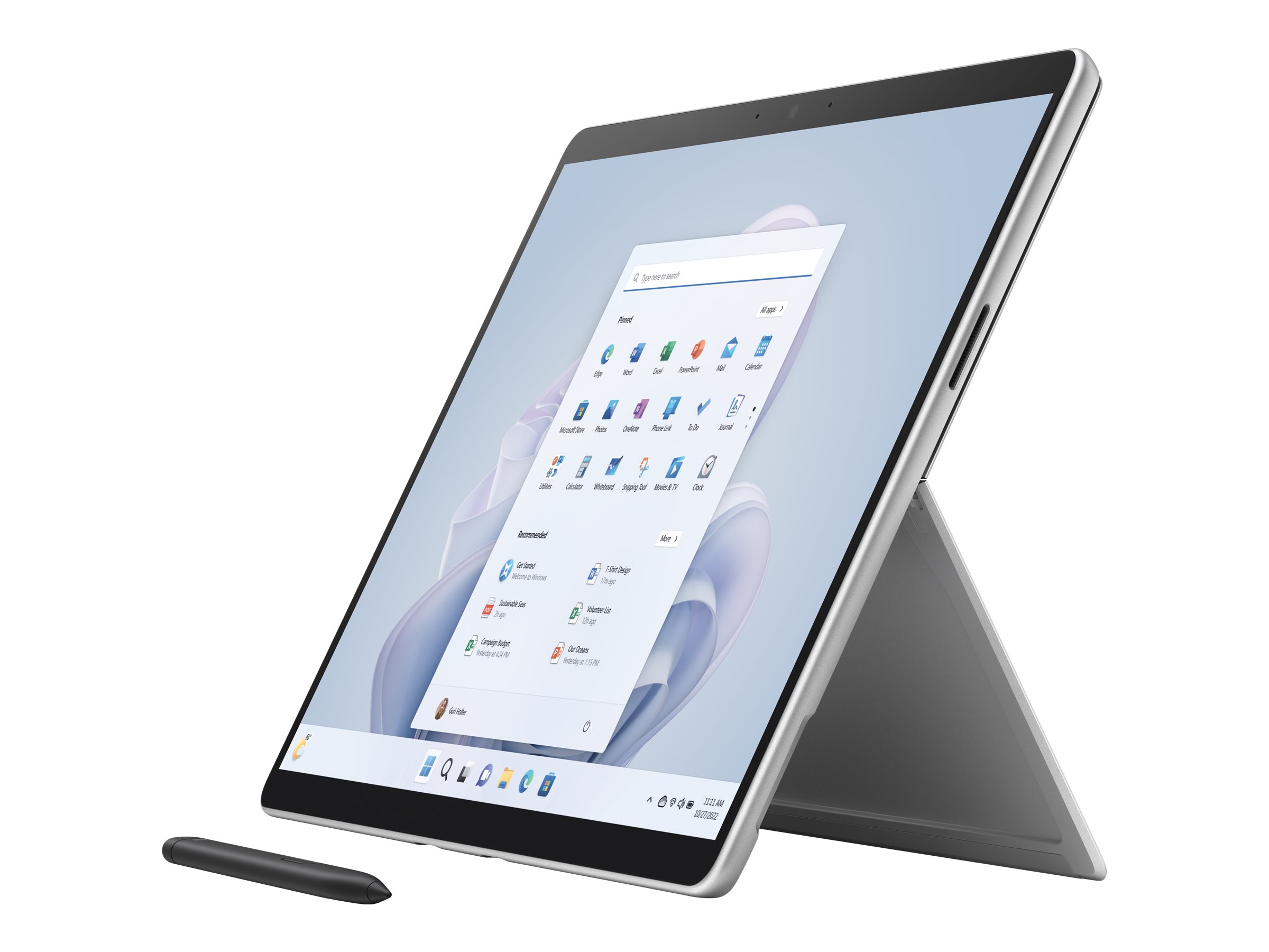 Microsoft Surface Pro 9 for Business - Tablette - Intel Core i5 - 1245U / jusqu'à 4.4 GHz - Win 10 Pro - Carte graphique Intel Iris Xe - 8 Go RAM - 128 Go SSD - 13" écran tactile 2880 x 1920 @ 120 Hz - IEEE 802.11b, IEEE 802.11a, IEEE 802.11g, IEEE 802.11n, IEEE 802.11ac, Bluetooth 5.1, IEEE 802.11ax (Wi-Fi 6E) - Wi-Fi 6E - platine - S1P-00004 - Tablettes et appareils portables