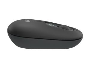 Logitech POP - Souris - emoji personnalisable - optique - 4 boutons - sans fil - Bluetooth 5.1 LE - graphite - 910-007412 - Souris