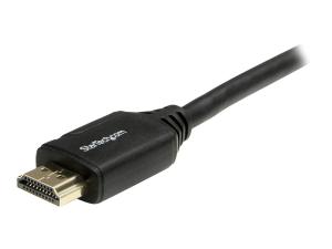 StarTech.com Câble HDMI grande vitesse haute qualité avec Ethernet de 1 m - Cordon HDMI vers HDMI - Câble HDMI 2.0 - 4K 60 Hz - Câble HDMI avec Ethernet - HDMI mâle pour HDMI mâle - 1 m - noir - pour P/N: EXTEND-HDMI-4K40C6P1, KITBXAVHDPEU, KITBXAVHDPUK, KITBXDOCKPEU, KITBXDOCKPUK - HDMM1MP - Câbles HDMI