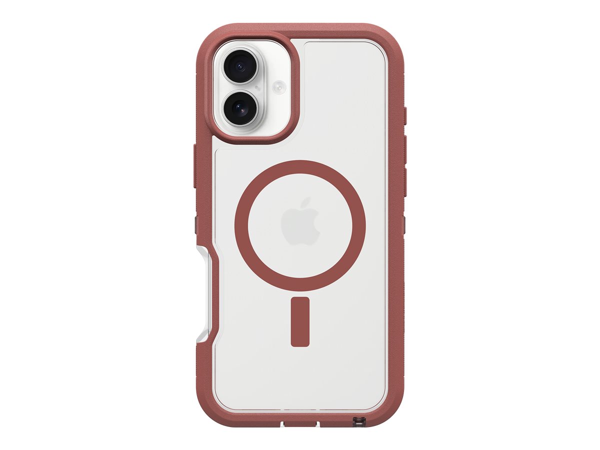 OtterBox Defender Series XT - Coque de protection pour téléphone portable - compatibilité avec MagSafe - rouge brique - pour Apple iPhone 16 Plus - 77-96048 - Coques et étuis pour téléphone portable