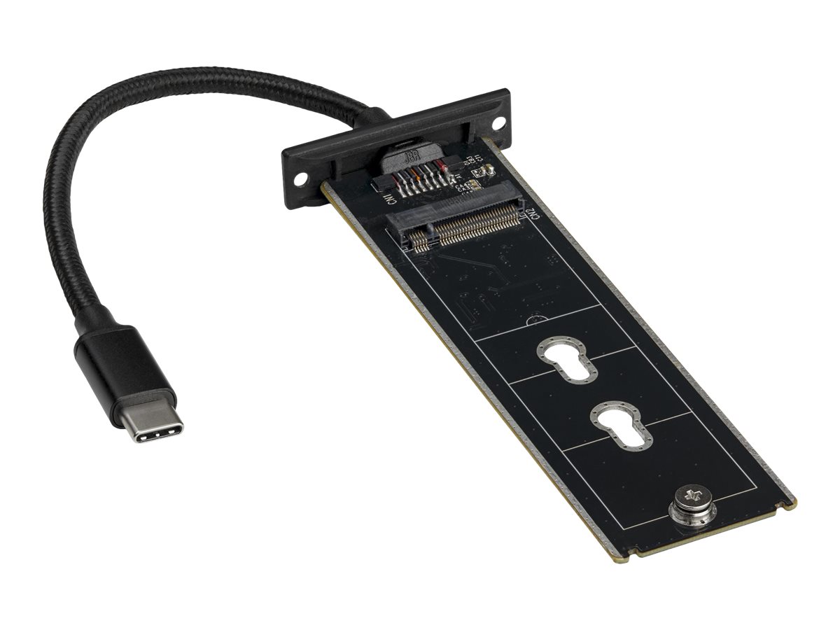 StarTech.com Boîtier externe pour SSD M2 SATA avec câble USB-C intégré - Lecteur de disque M.2 SATA vers USB 3.1 - 10 Gbps (SM21BMU31CI3) - Boitier externe - M.2 - M.2 Card - USB 3.1 (Gen 2) - noir - pour P/N: PEXUSB321C - SM21BMU31CI3 - Boîtiers pour disque dur