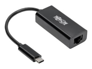 Tripp Lite USB C to Gigabit Ethernet Adapter USB Type C to Gbe 10/100/1000 - Adaptateur réseau - USB-C 3.1 - Gigabit Ethernet - noir - U436-06N-GB - Cartes réseau USB