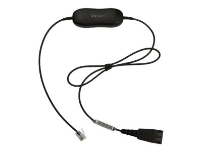 Jabra GN1221 Sound Limiter - Câble pour casque micro - RJ-9 mâle pour Déconnexion rapide - 80 cm - 88007-99 - Câbles pour écouteurs