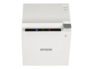 Epson TM m30 - Imprimante de reçus - thermique en ligne - Rouleau (7,95 cm) - 203 x 203 ppp - jusqu'à 200 mm/sec - USB 2.0, LAN, Bluetooth, NFC - outil de coupe - blanc - C31CE95111 - Imprimantes thermiques