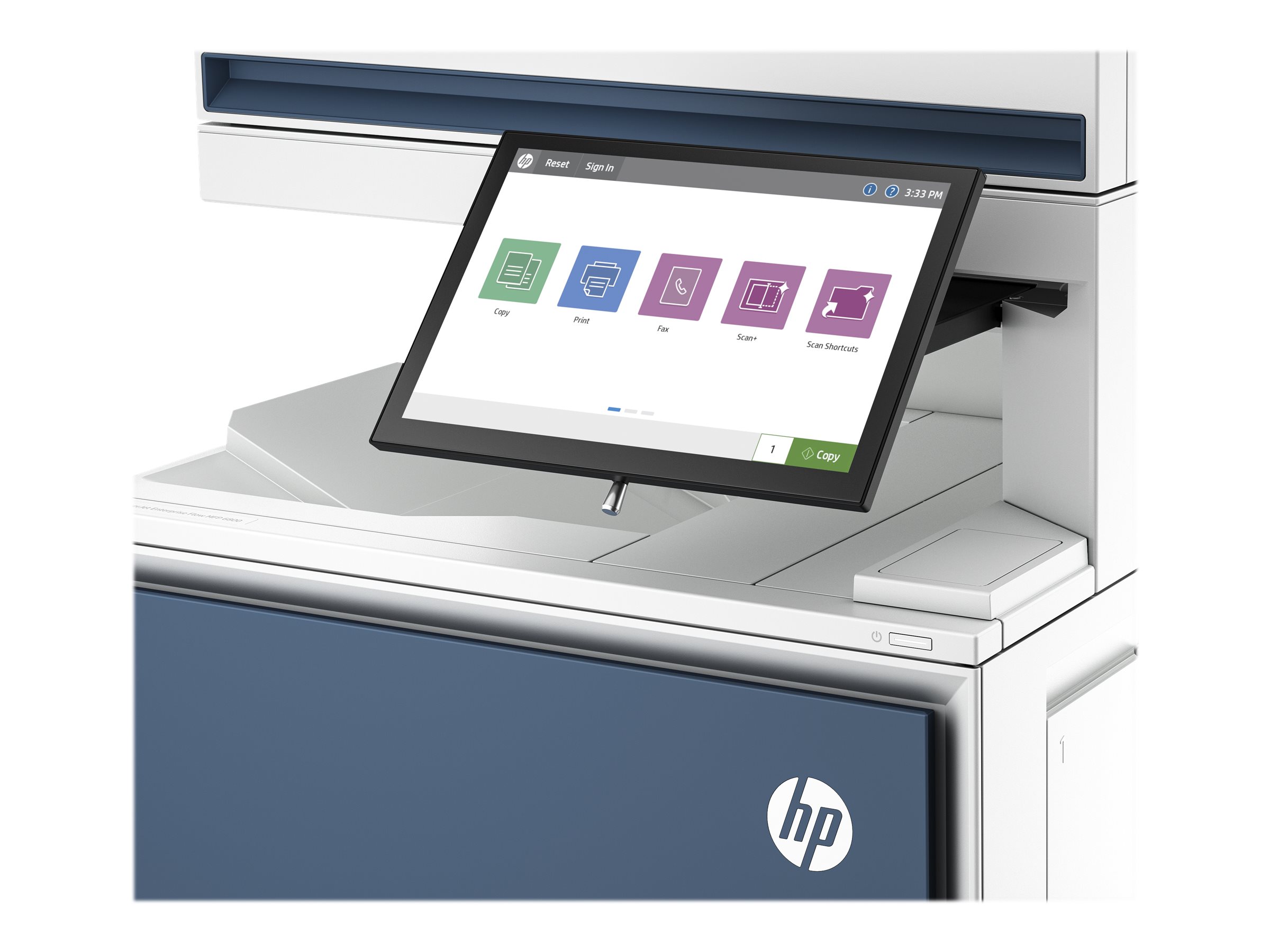 HP LaserJet Enterprise Flow MFP 6800zf - Imprimante multifonctions - couleur - laser - Legal (216 x 356 mm) (original) - A4/Legal (support) - jusqu'à 52 ppm (copie) - jusqu'à 52 ppm (impression) - 650 feuilles - 33.6 Kbits/s - Gigabit LAN, USB 3.0, hôte USB 2.0, hôte USB 3.0 - 6QN36A#B19 - Imprimantes multifonctions