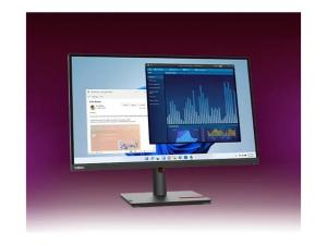 Lenovo ThinkVision T27p-30 - Écran LED - 27" - 3840 x 2160 4K @ 60 Hz - IPS - 350 cd/m² - 1300:1 - 4 ms - HDMI, DisplayPort, USB-C - noir - Campus - 63A9GAT1EU - Écrans d'ordinateur