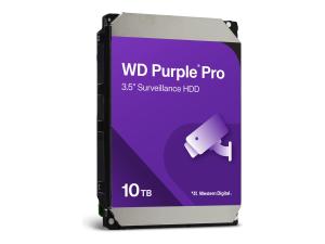 WD Purple Pro WD101PURP - Disque dur - 10 To - interne - 3.5" - SATA 6Gb/s - 7200 tours/min - mémoire tampon : 256 Mo - WD101PURP - Disques durs internes