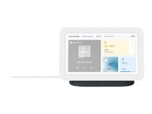 Google Nest Hub (2e génération) - Affichage intelligent - LCD de 7" - sans fil - IEEE 802.11b/g/n/ac, Bluetooth - Charbon - GA01892-FR - Écrans intelligents