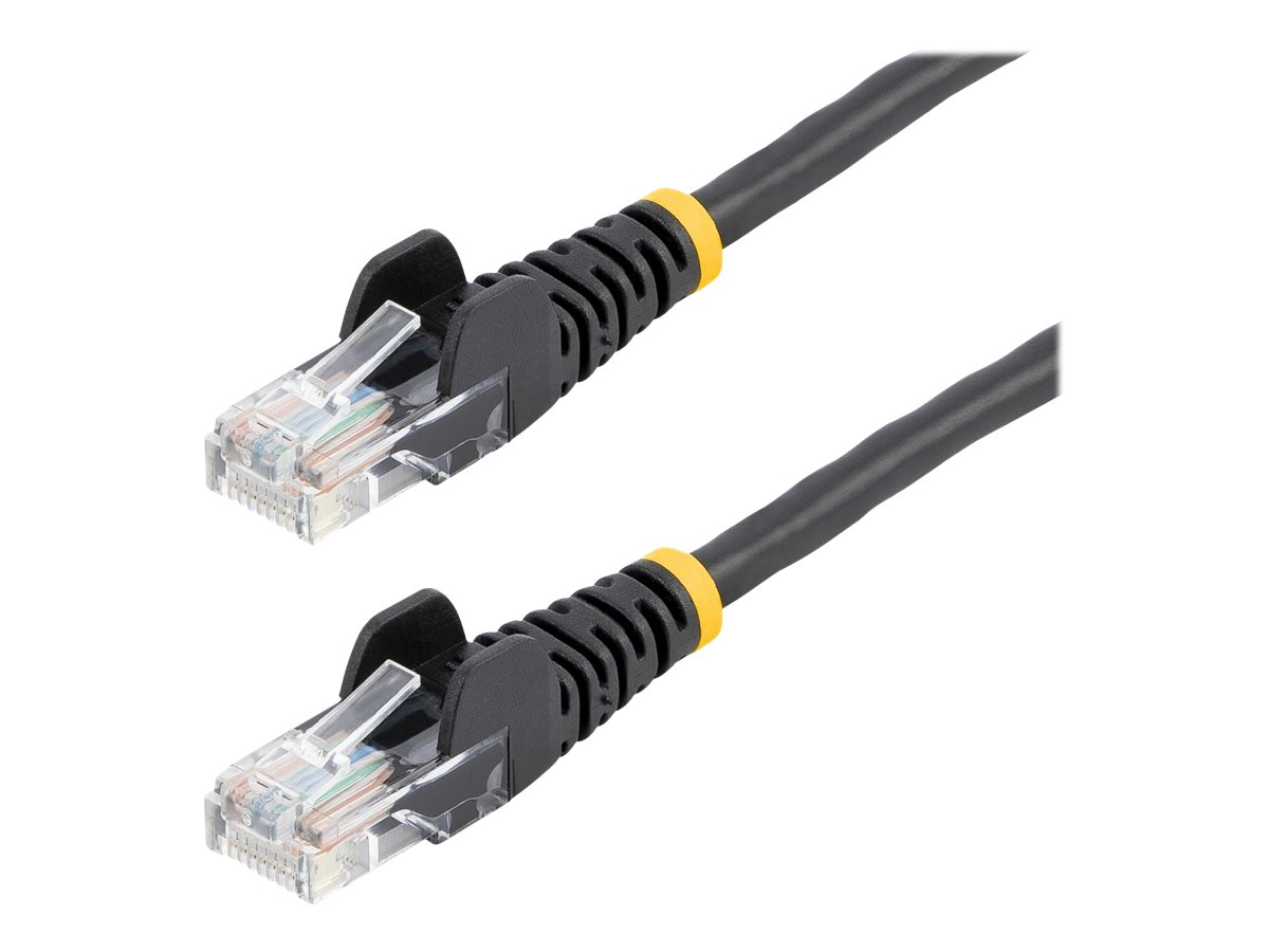 StarTech.com Câble réseau Cat5e UTP sans crochet - 7 m Noir - Cordon Ethernet RJ45 anti-accroc - Câble patch - Cordon de raccordement - RJ-45 (M) pour RJ-45 (M) - 7 m - UTP - CAT 5e - sans crochet - noir - 45PAT7MBK - Câbles à paire torsadée