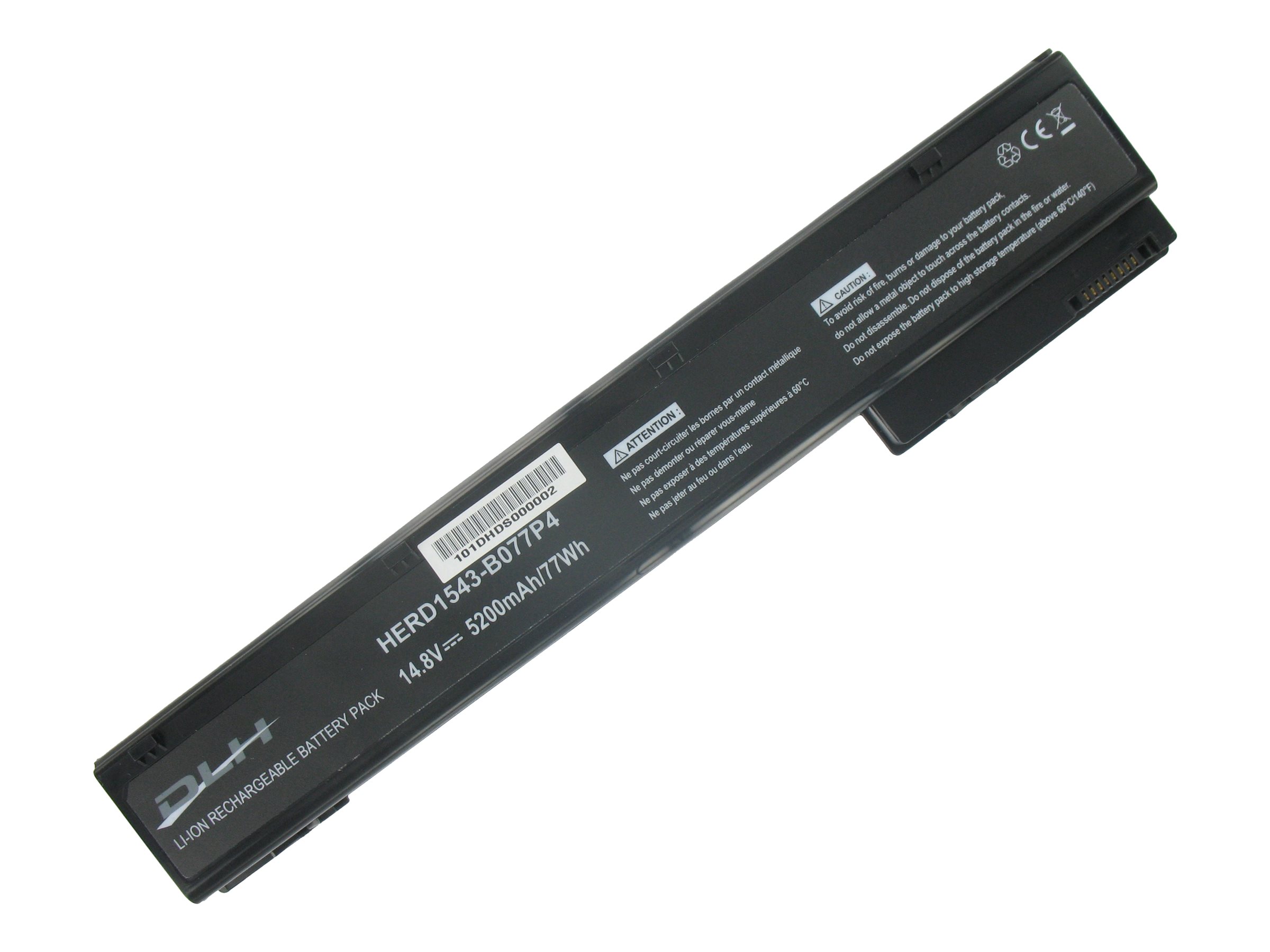 DLH - Batterie de portable (standard) - Lithium Ion - 8 cellules - 5200 mAh - noir - HERD1543-B077P4 - Batteries spécifiques