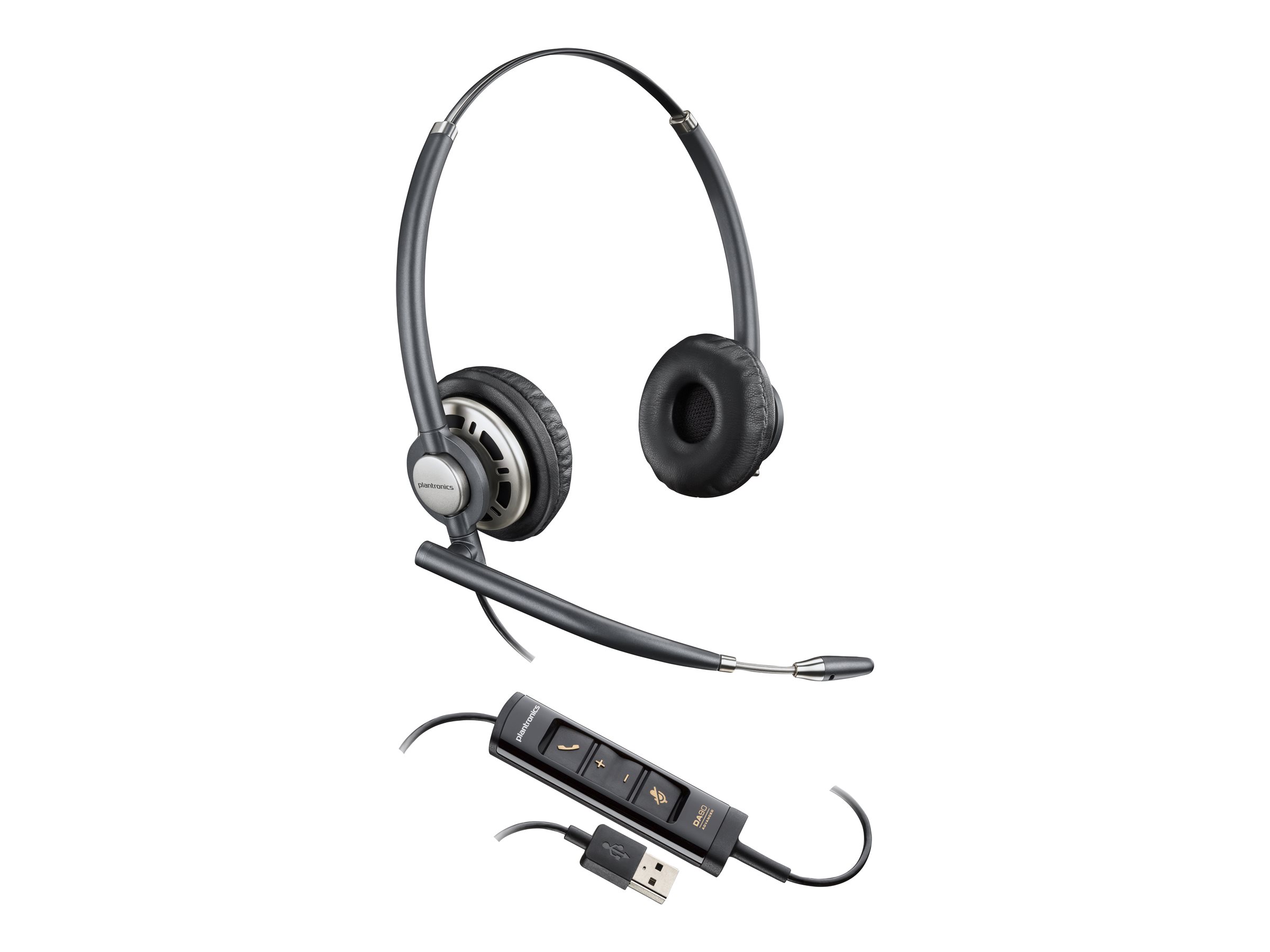 Poly EncorePro 725 - EncorePro 700 Series - micro-casque - sur-oreille - filaire - USB-A - noir - 783M6AA - Écouteurs