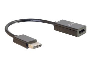 C2G 8in DisplayPort to HDMI Adapter - DP to HDMI Adapter - DisplayPort 1.2a HDMI 1.4b - 4K 30Hz - M/F - Adaptateur vidéo - DisplayPort mâle pour HDMI femelle - 20.3 cm - noir - support 4K, passif - 54431 - Accessoires pour téléviseurs