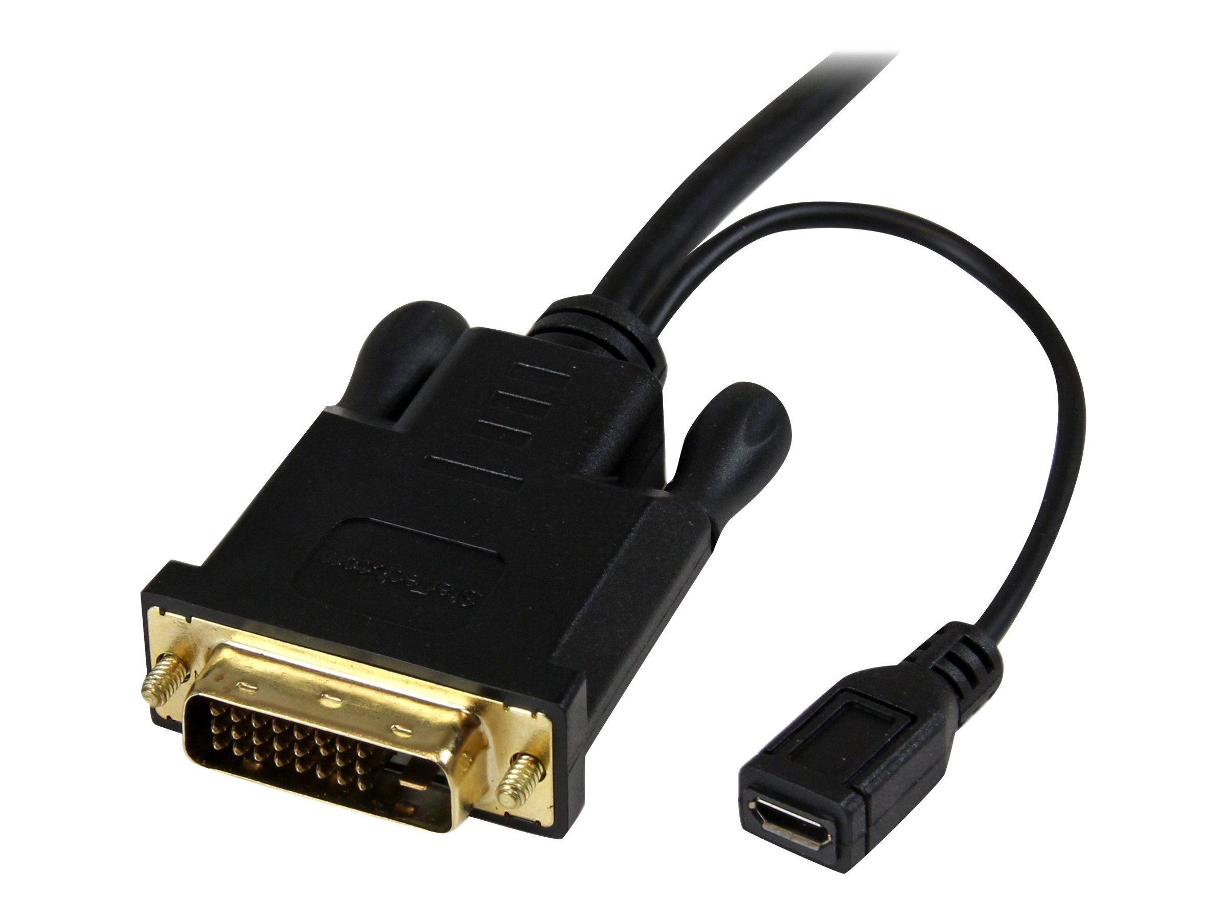StarTech.com Câble adaptateur DVI vers VGA de 3m - Convertisseur actif DVI-D vers VGA HD15 - M/M - 1920x1200 - Noir - Convertisseur vidéo - DVI - VGA - noir - DVI2VGAMM10 - Convertisseurs vidéo