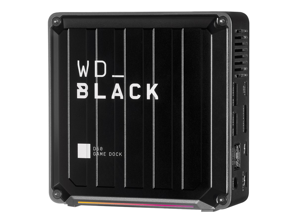 WD_BLACK D50 Game Dock WDBA3U0000NBK - Station d'accueil - Thunderbolt 3 - DP, Thunderbolt - 1GbE - EMEA - WDBA3U0000NBK-EESN - Stations d'accueil pour ordinateur portable