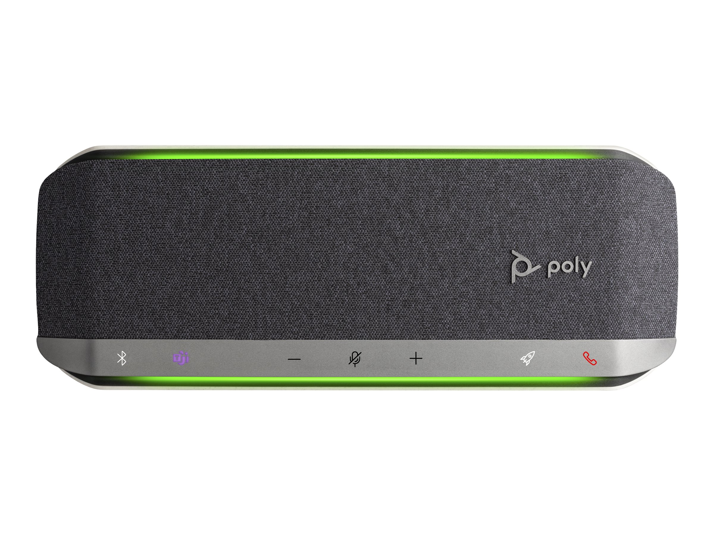 Poly Sync 40+ - Haut-parleur intelligent - Bluetooth - sans fil, filaire - USB-C, USB-A - noir, argent - certifié Zoom - 772C5AA - Speakerphones