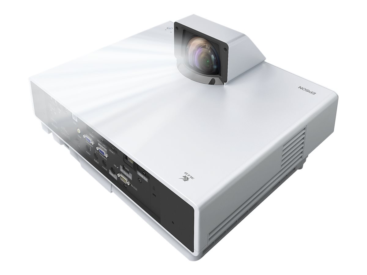 Epson EB-800F - Projecteur 3LCD - 5000 lumens (blanc) - 5000 lumens (couleur) - Full HD (1920 x 1080) - 16:9 - 1080p - objectif à ultra courte focale - LAN - blanc - V11H923540 - Projecteurs numériques