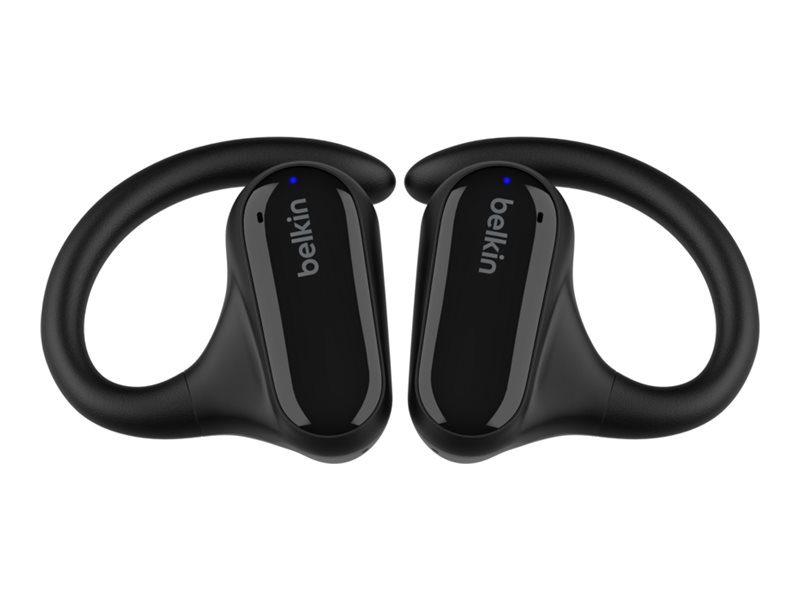 Belkin SoundForm ClearFit - Écouteurs sans fil avec micro - oreille dégagée - montage sur l'oreille - Bluetooth - noir - AUC013CTBK - Écouteurs