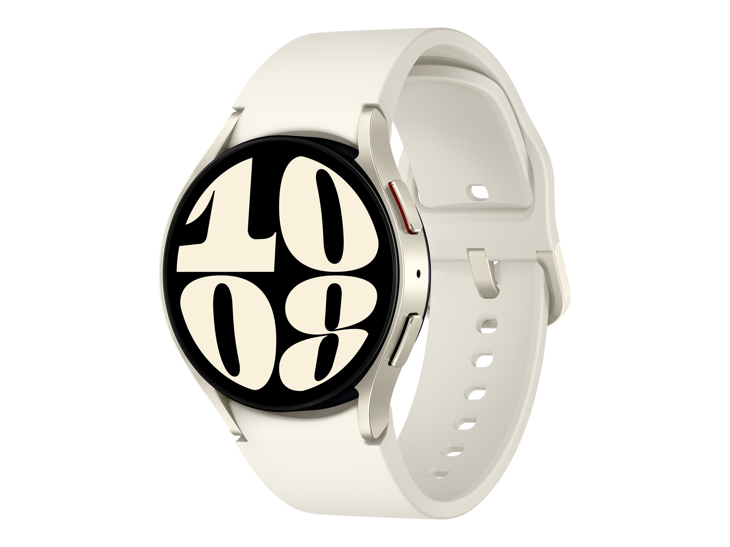 Samsung Galaxy Watch6 - 40 mm - montre intelligente avec bande sport - crème - taille du bracelet : S/M - affichage 1.3" - 16 Go - NFC, Wi-Fi, Bluetooth - 28.7 g - or - SM-R930NZEAXEF - Montres intelligentes