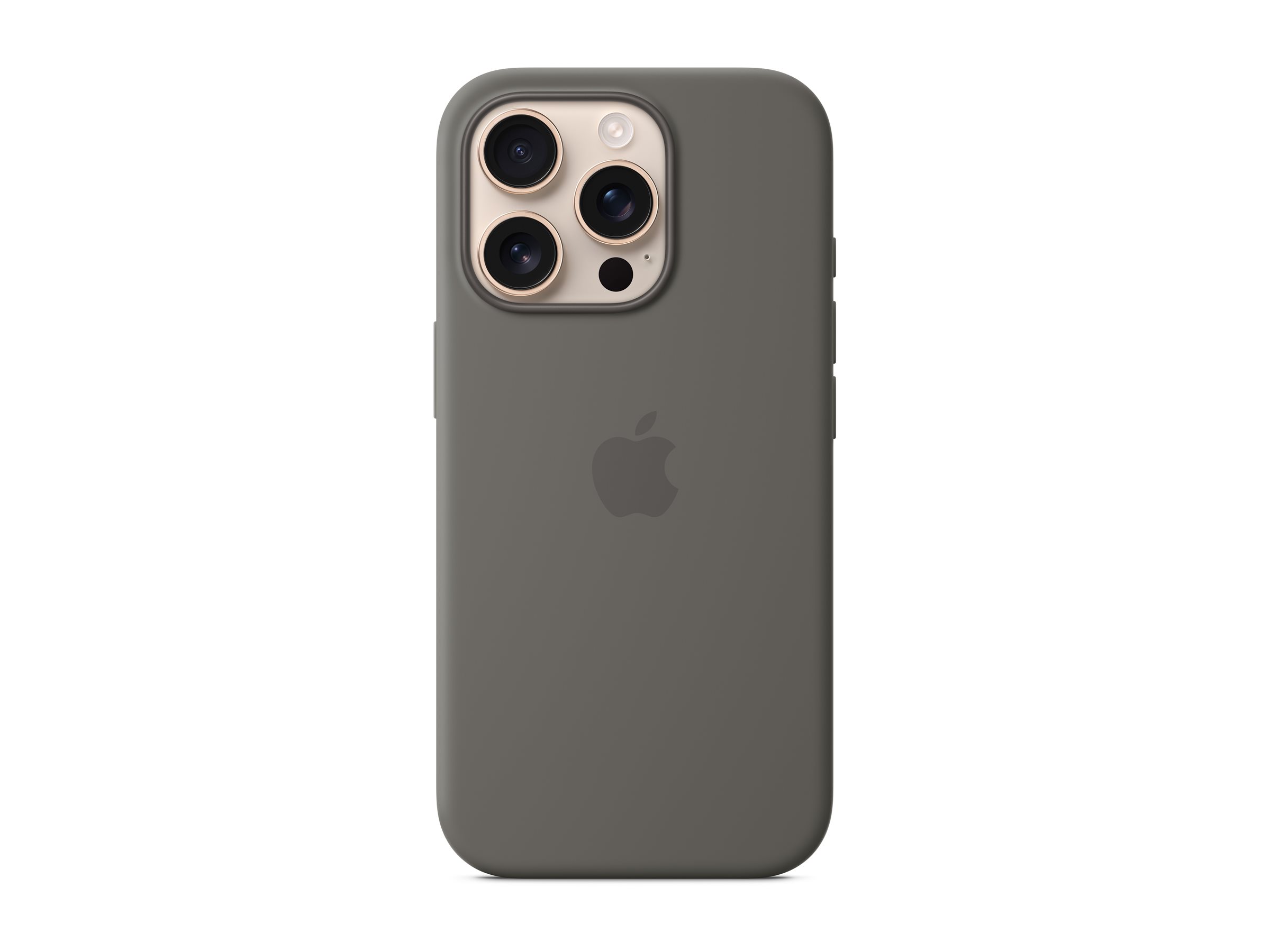 Apple - Coque de protection pour téléphone portable - compatibilité avec MagSafe - silicone - gris pierre - pour iPhone 16 Pro - MYYL3ZM/A - Coques et étuis pour téléphone portable