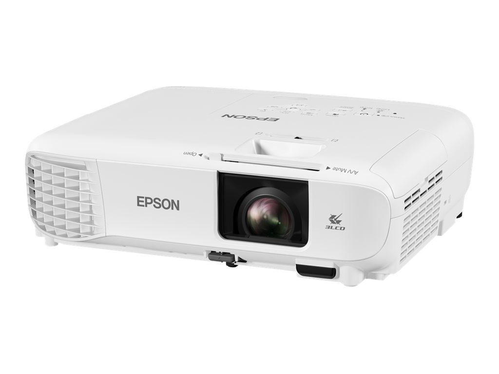 Epson EB-W49 - Projecteur 3LCD - portable - 3800 lumens (blanc) - 3800 lumens (couleur) - WXGA (1280 x 800) - 16:10 - LAN - blanc - V11H983040 - Projecteurs LCD