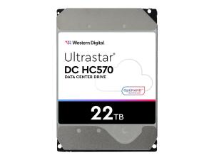 WD Ultrastar DC HC570 - Disque dur - 22 To - interne - 3.5" - SATA 6Gb/s - 7200 tours/min - mémoire tampon : 512 Mo - pour Intel Next Unit of Computing 13 Extreme Kit - NUC13RNGi7 - 0F48155 - Disques durs internes