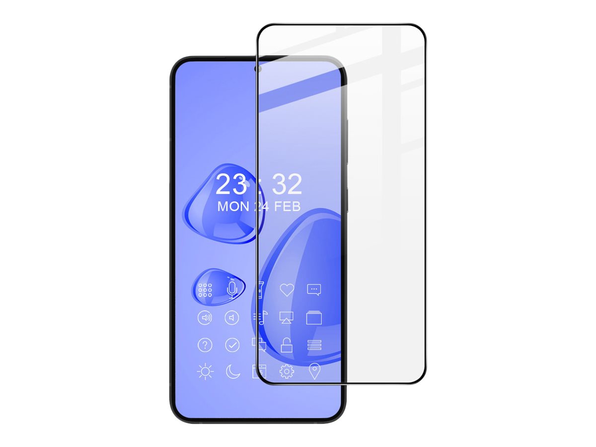 DLH - Protection d'écran pour téléphone portable - verre trempé - verre - couleur de cadre noir - pour Samsung Galaxy S23+ - DY-PE5057 - Accessoires pour téléphone portable