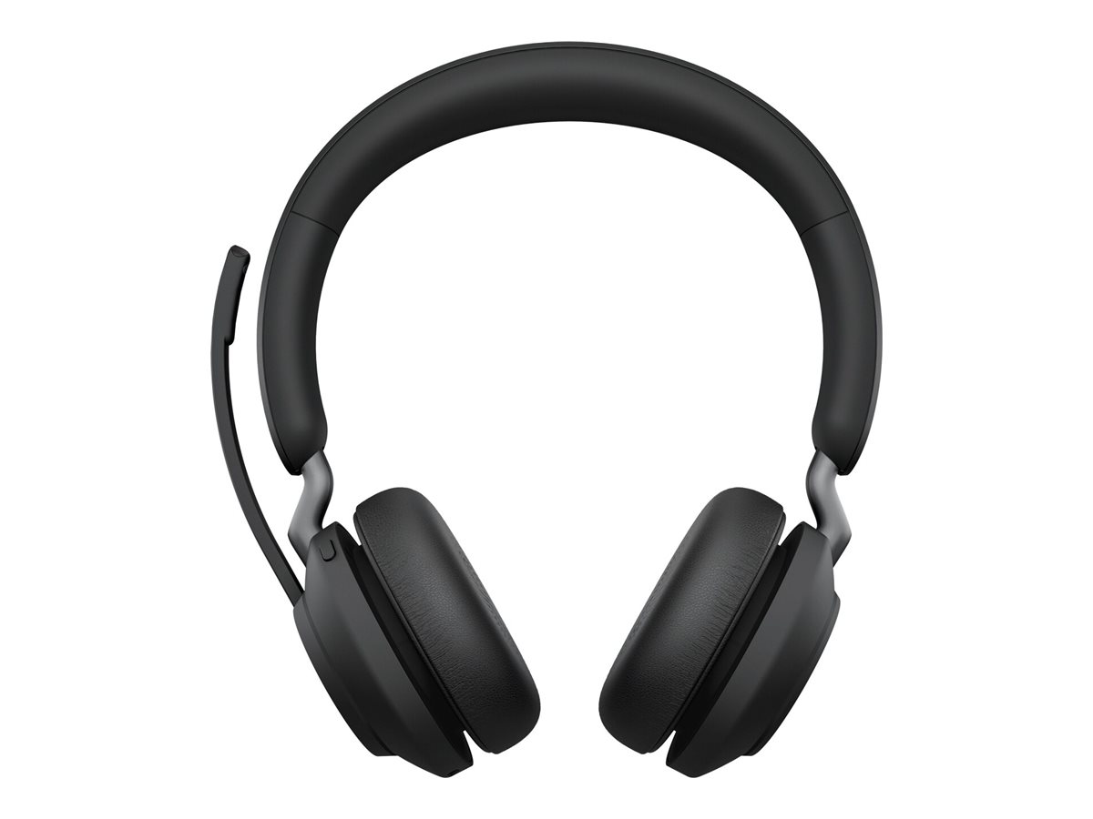 Jabra Evolve2 65 UC Stereo - Micro-casque - sur-oreille - Bluetooth - sans fil - USB-C - isolation acoustique - noir - 26599-989-899 - Écouteurs