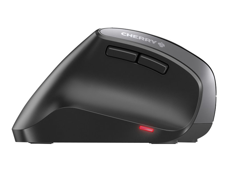 CHERRY MW 4500 - Souris verticale - ergonomique - pour droitiers - optique - 6 boutons - sans fil - 2.4 GHz - récepteur sans fil USB - noir - JW-4500 - Souris