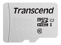 Transcend 300S - Carte mémoire flash (adaptateur inclus(e)) - 16 Go - UHS-I U1 / Class10 - microSDHC UHS-I - TS16GUSD300S-A - Cartes flash