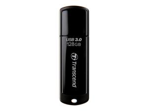 Transcend JetFlash 700 - Clé USB - 128 Go - USB 3.0 - noir - TS128GJF700 - Lecteurs flash
