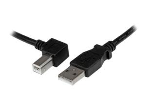 StarTech.com Câble USB 2.0 Type A vers USB Type B Coudé à Gauche Mâle / Mâle - Adaptateur pour imprimante 3 m Noir - Câble USB - USB type B (M) pour USB (M) - USB 2.0 - 3 m - connecteur à angle gauche - noir - pour P/N: ICUSB232D - USBAB3ML - Câbles USB