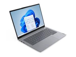 Lenovo ThinkBook 14 G6 ABP 21KJ - Conception de charnière à 180 degrés - AMD Ryzen 5 - 7430U / jusqu'à 4.3 GHz - Win 11 Pro - Radeon Graphics - 16 Go RAM - 512 Go SSD NVMe - 14" IPS 1920 x 1200 - Gigabit Ethernet - Wi-Fi 6, Bluetooth - double ton gris arctique - clavier : Français - avec 1 an de support Premier Lenovo - 21KJ008MFR - Ordinateurs portables